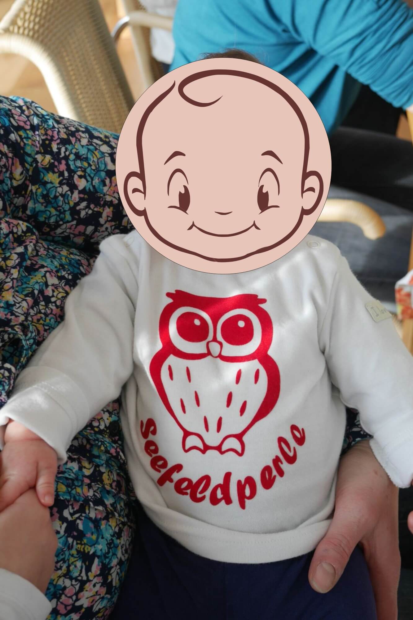 Kinderkleidung mit Flockdruck